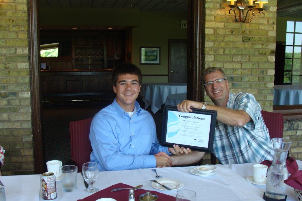 Randy and Matt with certificate